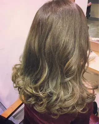 セミロング カラー hair salon Ranun髪質改善のヘアスタイル