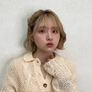 ミディアム カラー メンズパーマ /髪質改善/はるたのヘアスタイル