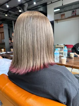 ミディアム カラー ヘアアレンジ 💞艶カラー/ ブリーチ💞ユウカのヘアスタイル