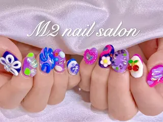 ネイル 長さだし専門店 M2　rikaのネイルデザイン