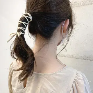 カラー 透明感/オリーブ/ グレージュ/YUKAのヘアスタイル