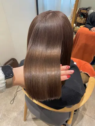 ミディアム カラー 透明感カラー/韓国 ヘア🩶yuri🩵のヘアスタイル