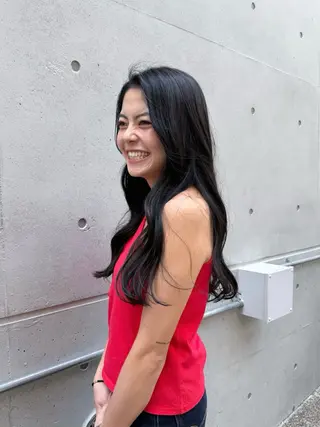 セミロング 🎗️mellow 神戸三宮 髪質改善のヘアスタイル