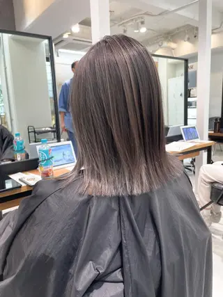 ミディアム カラー 田中大星 /ボブ 縮毛矯正のヘアスタイル