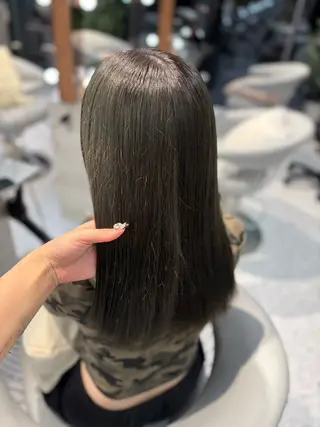 ロング カラー 髪質改善×韓国ヘアサロン Role 博多【ロール】所属・yui🎀ブリーチ なしWカラー／博多のヘアスタイル