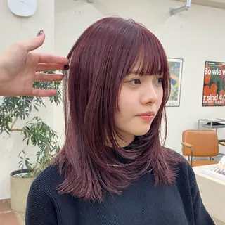セミロング カラー 伊藤朱音/栄/ レイヤーカットのヘアスタイル