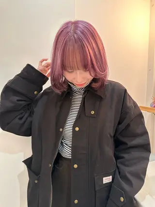 ミディアム カラー amy.所属・メンズカットパーマ/ ブリーチ高柳将太のヘアスタイル