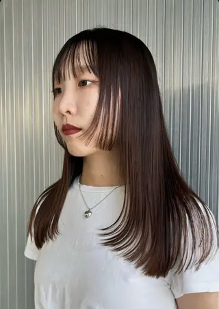 ロング 柔らかいオリーブ🍃 カラーNatsumiのヘアスタイル