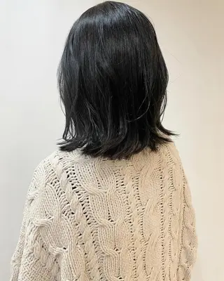 ミディアム カラー あずまぐち めぐみのヘアスタイル