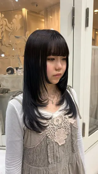 ロング レイヤーカット /ゆうのヘアスタイル