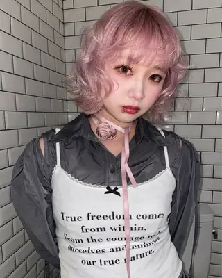 ショート カラー ボブ.顔周りカット カット/ユキカのヘアスタイル