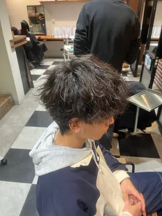 ショート パーマ メンズ 🎧メンズパーマ特化 /RUI🎧のヘアスタイル