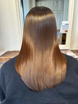 ミディアム 美髪矯正/渡辺 りんのヘアスタイル