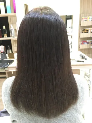 セミロング カラー 🔸縮毛矯正🔸 カソリ　ナユタのヘアスタイル