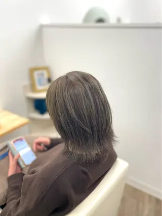 ミディアム カラー bifinoLuce / 松村琉希のヘアスタイル