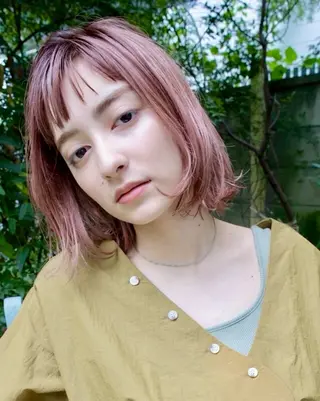 ミディアム カラー パーマ 松島祐介【店長／ トップディレクター】のヘアスタイル