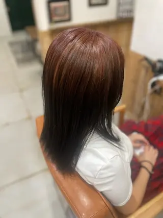 ミディアム Wカラーレイヤーカ ット⚡️CHIAKIのヘアスタイル