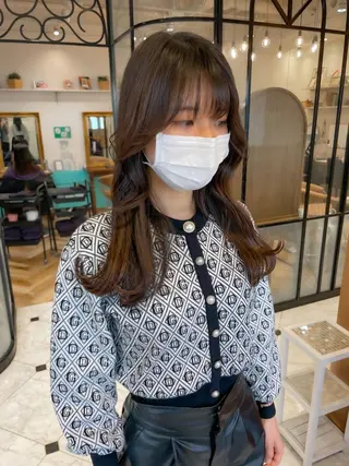 ロング カラー レイヤー/韓国ヘア 縮毛矯正🫧鈴木颯のヘアスタイル