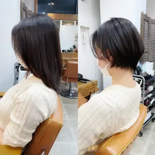 ショート newline銀座所属・👑銀座ショート/ 絶壁補正/金子涼👑のヘアスタイル