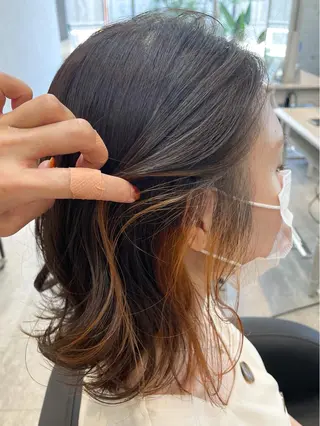 セミロング 女性に人気♪ はやしほのかのヘアスタイル