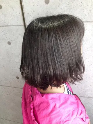 ミディアム カラー 福森 みずきのヘアスタイル