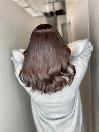 セミロング カラー 今井 勝也のヘアスタイル