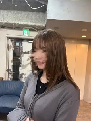 セミロング hair studio nico…所属・シモイケ ルアのヘアスタイル