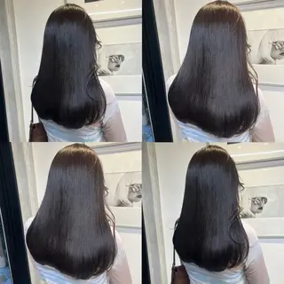 セミロング カラー カジュアルを女っぽく 𝗮𝘆𝗮𝗰𝗼のヘアスタイル