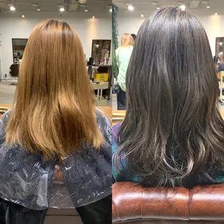 ロング カラー ショート🌼パーマ 本間正子のヘアスタイル