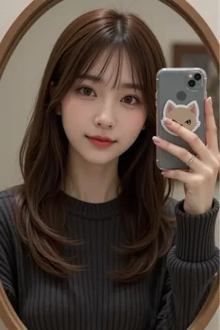 ロング 馬場 彩のヘアスタイル