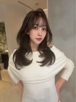 ロング 海野翔吾🇨🇳 ワンホンレイヤーのヘアスタイル