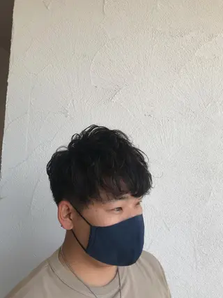 ショート パーマ メンズ COEUR所属・山下 襟華のヘアスタイル