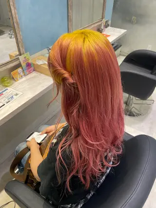 カラー デザインカラー/ ヘアアレンジ/りりかのヘアスタイル