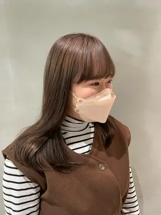 ミディアム カラー loely 💞miyuのヘアスタイル