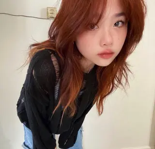 ロング カラー minami🪷 暖色カラーのヘアスタイル