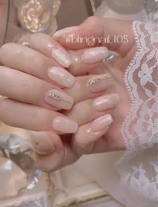 ネイル 23時まで❤︎韓国、 ワンホンネイルのネイルデザイン