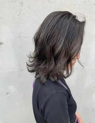 ミディアム カラー パーマ ヘアアレンジ メンズ キッズ マツエク・マツパ Luela堅田所属・田中 裕士のヘアスタイル