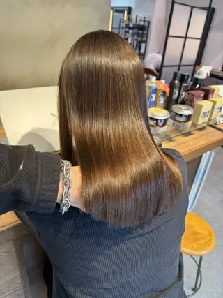 ロング カラー パーマ メンズ ［パサつき改善］＊ 髪質改善ケアサロン＊のヘアスタイル