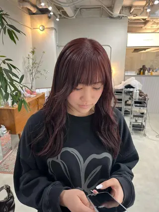 カラー chika/艶カラー /似合わせカラーのヘアスタイル