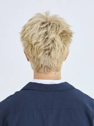 ショート メンズ 🔥ダブルカラー🔥 艶カラー/近澤✂︎のヘアスタイル