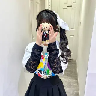 ヘアアレンジ ハイトーンカラー/ 長さだし🐇きょうかのヘアスタイル