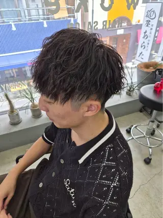 ショート パーマ メンズ メンズ専門サロン wokeのヘアスタイル