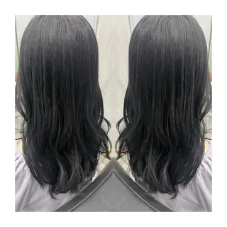 セミロング 🩶韓国艶髪🇰🇷 下本夕綺のヘアスタイル