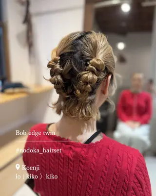 ショート ヘアアレンジ お呼ばれセット🕊️ 高円寺/太田和のヘアスタイル