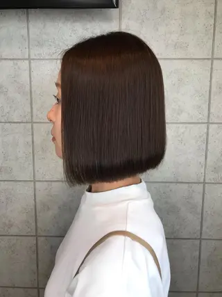ショート 縮毛矯正/ 髪質改善 /ショート　圍　崇行のヘアスタイル