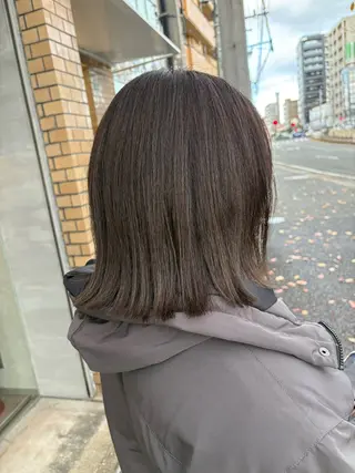 ミディアム カラー 井手 素子のヘアスタイル