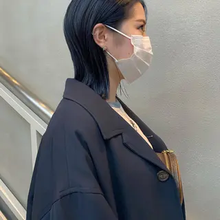 ミディアム カラー ウルフカット 811 大阪梅田 ウルフのヘアスタイル