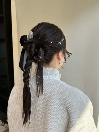 ロング ヘアアレンジ hibiki/セット /透明感カラーのヘアスタイル