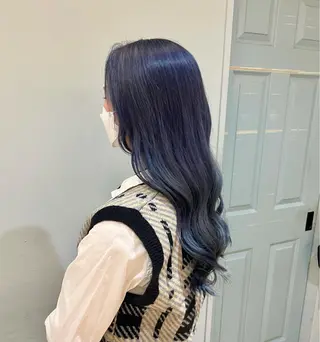 ロング カラー 【韓国艶カラー🎀】 添田 菜摘のヘアスタイル