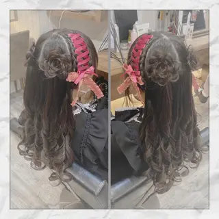 ロング ヘアアレンジ ヘアセット/着付け 𓇼 松本 夏美𓇼のヘアスタイル